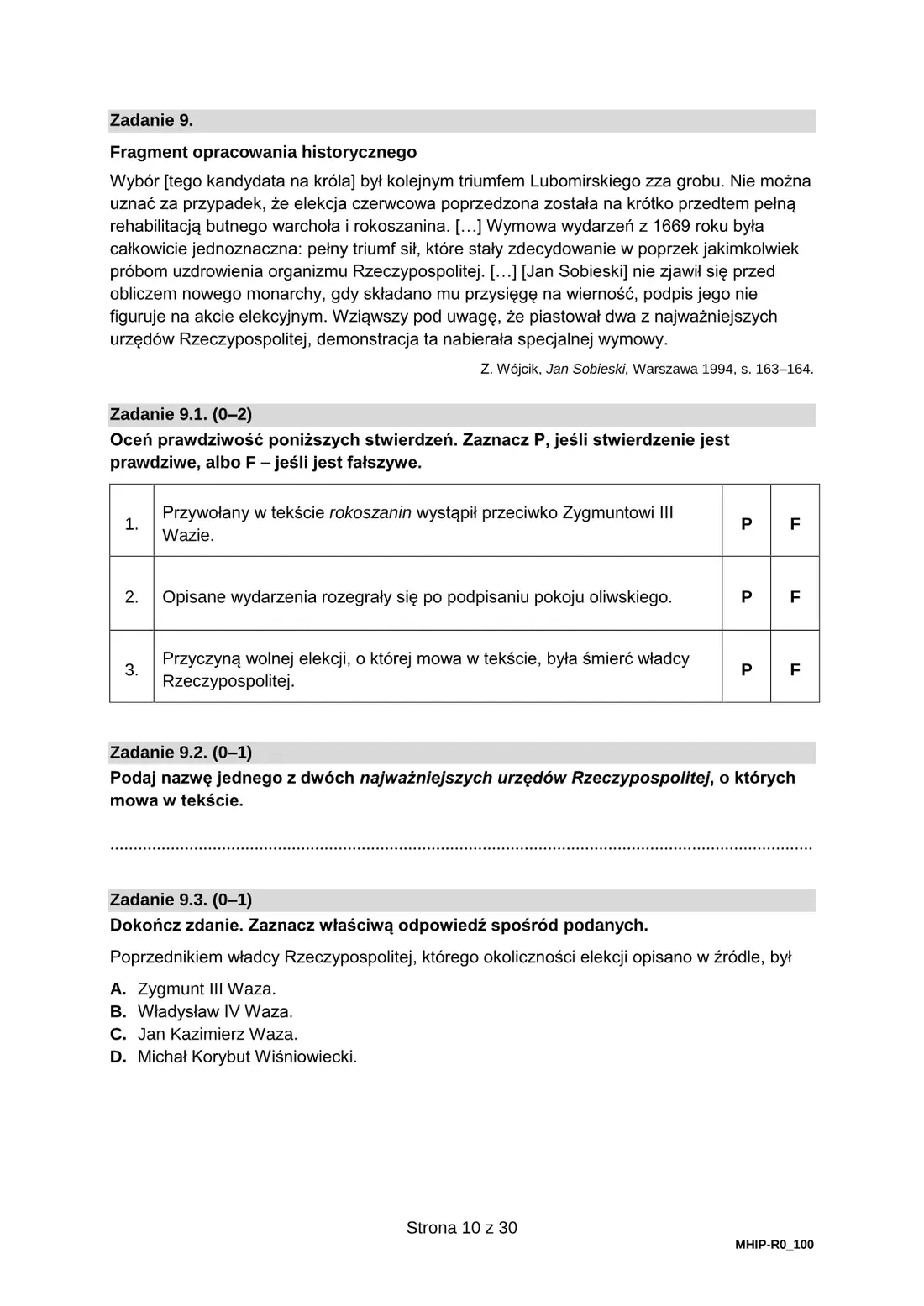 Arkusz pokazowy – marzec 2022 – strona 10