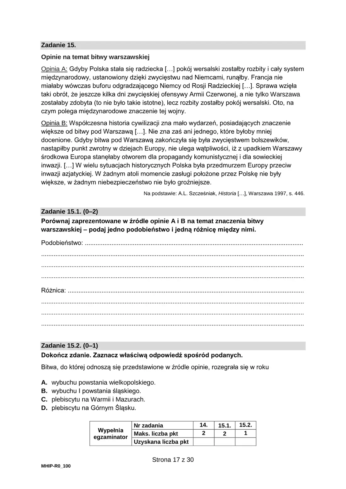Arkusz pokazowy – marzec 2022 – strona 17