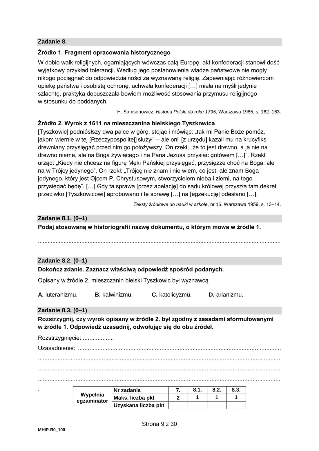 Arkusz pokazowy – marzec 2022 – strona 9