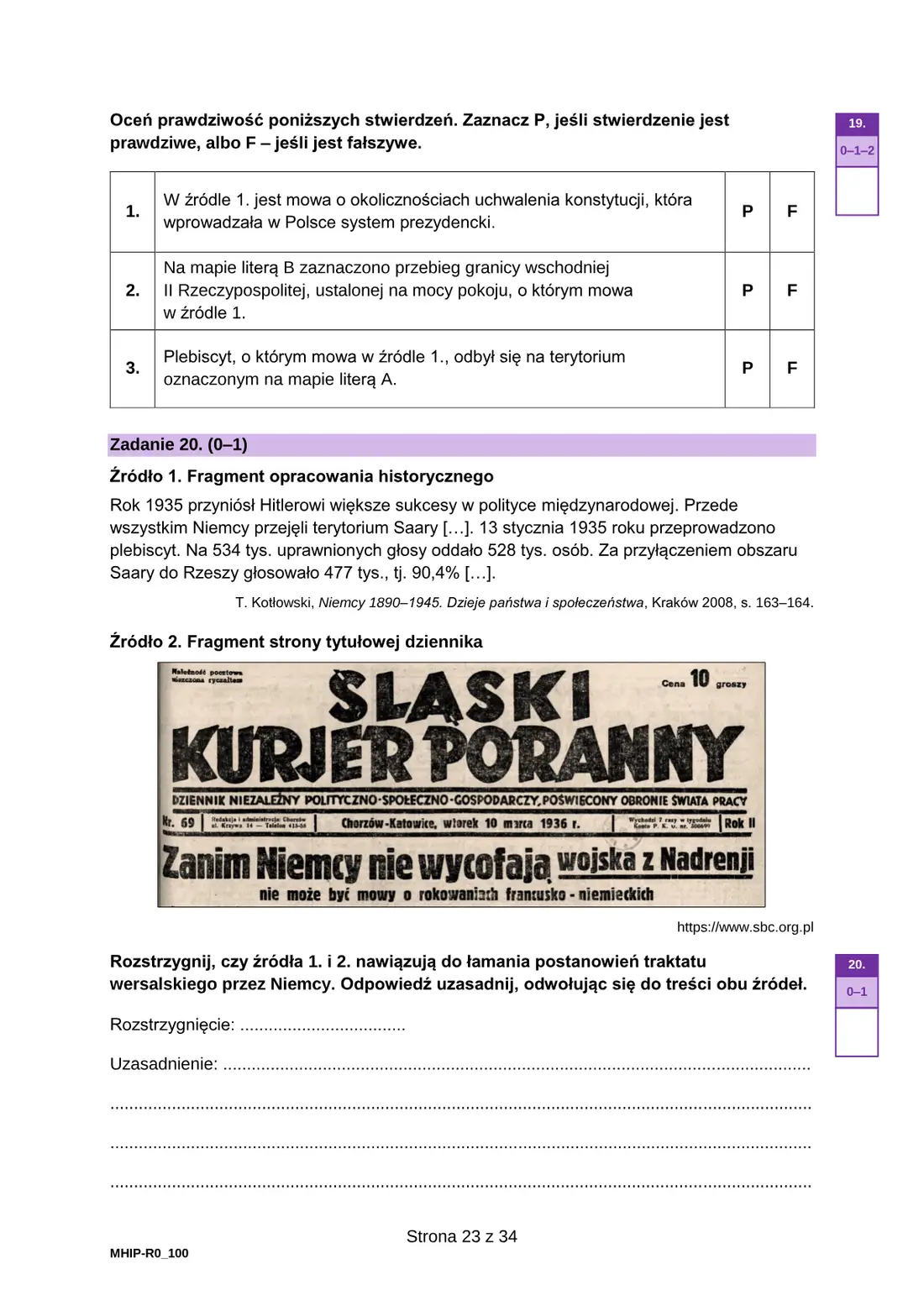 Egzamin maturalny – maj 2023 – strona 23