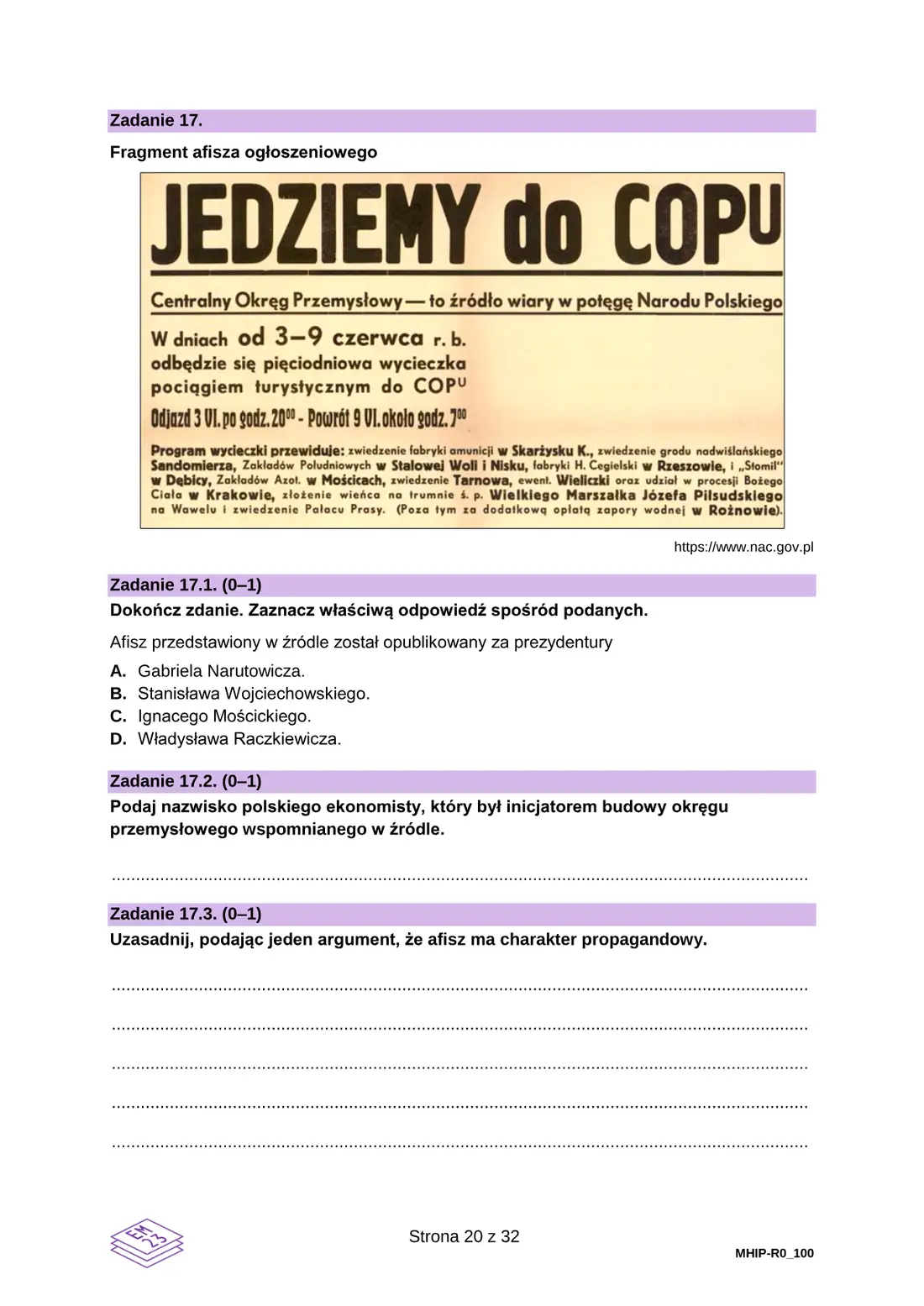 Egzamin maturalny – termin dodatkowy, czerwiec 2023 – strona 20