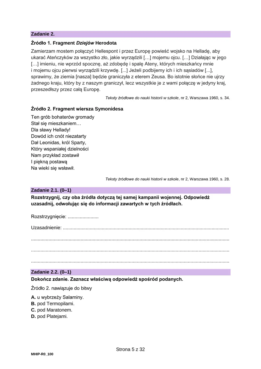 Egzamin maturalny – termin dodatkowy, czerwiec 2023 – strona 5