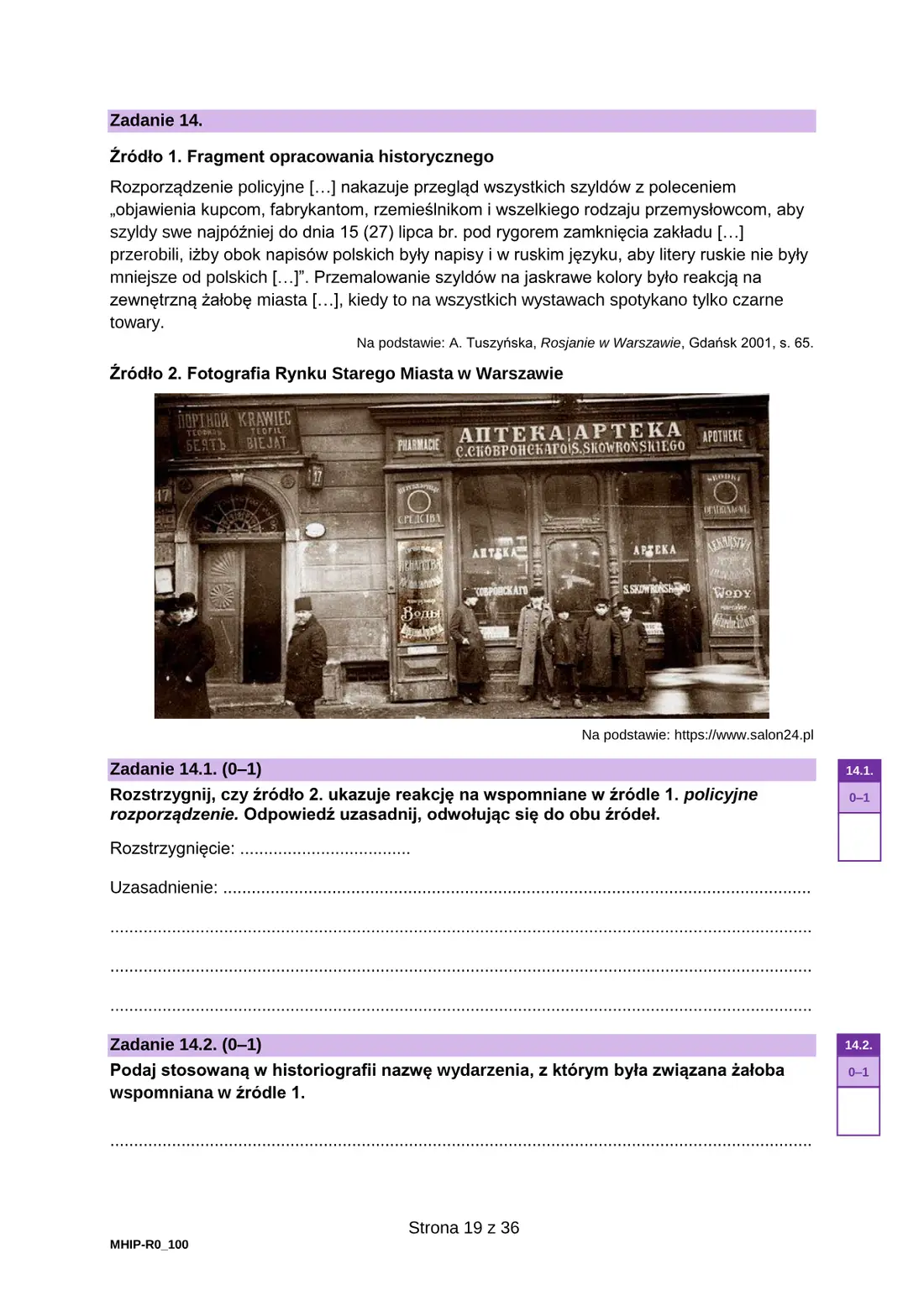 Arkusz diagnostyczny – grudzień 2024 – strona 19