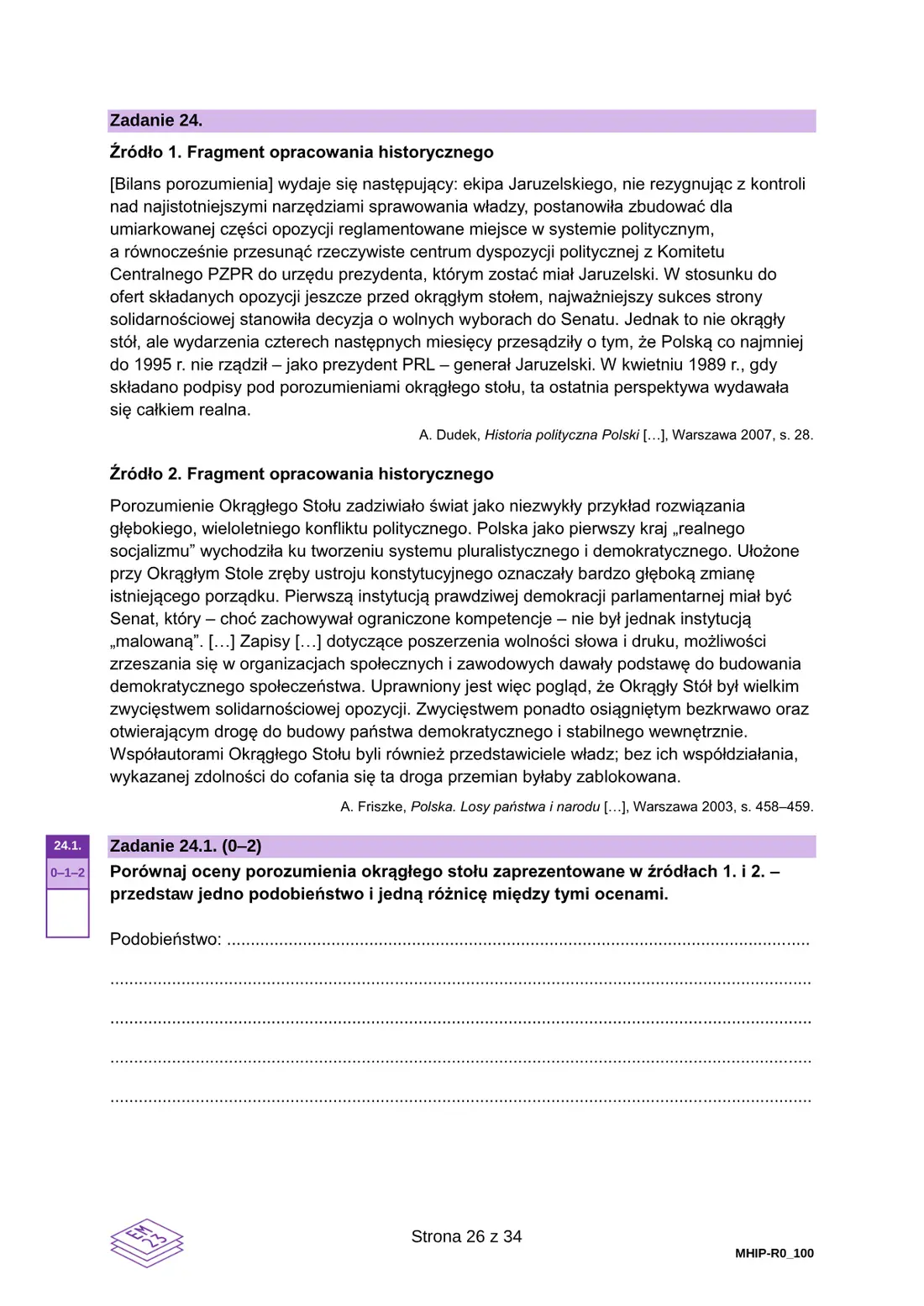 Egzamin maturalny – maj 2025 – strona 26