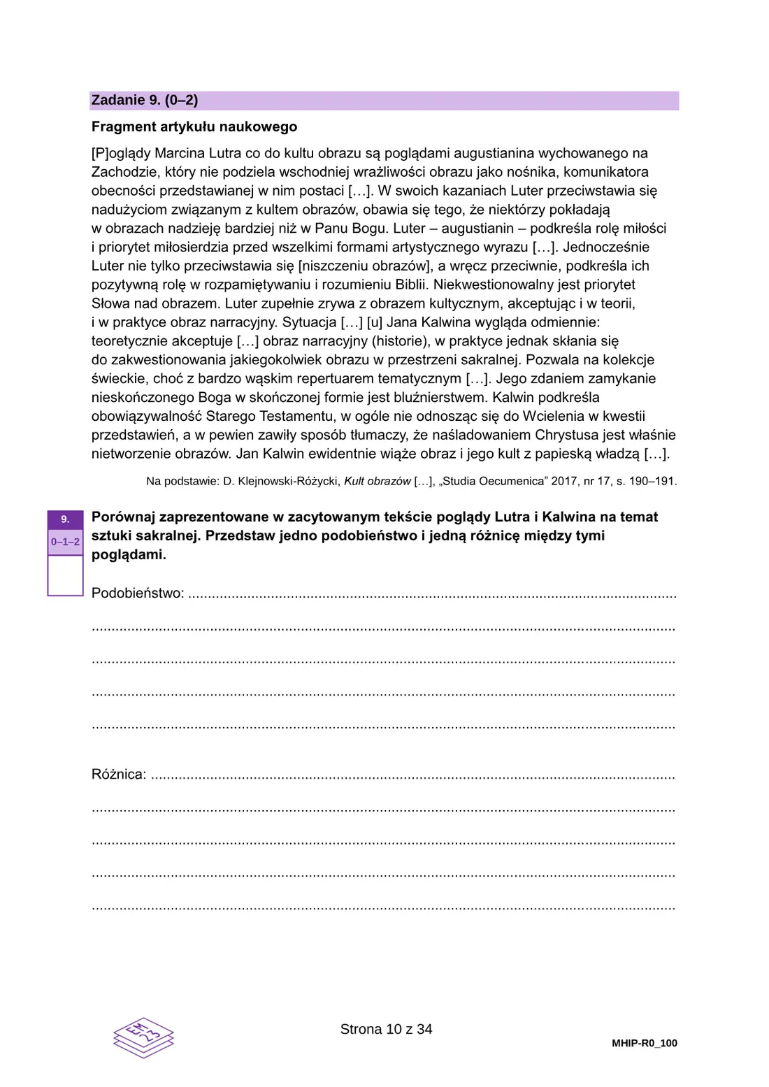 Egzamin maturalny – maj 2026 – strona 10