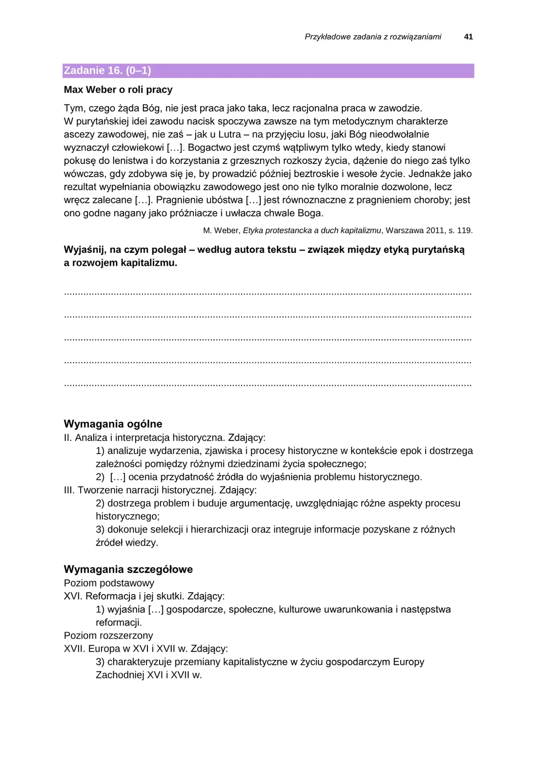 Informator o egzaminie maturalnym z historii od roku szkolnego 2025/2026 – strona 41